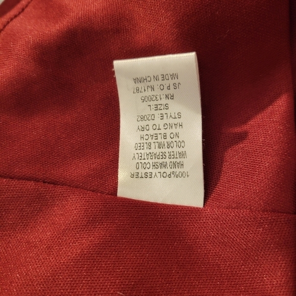 Entro Maroon Red Embroidered Boho Flowy Mini Dress - Picture 6 of 7